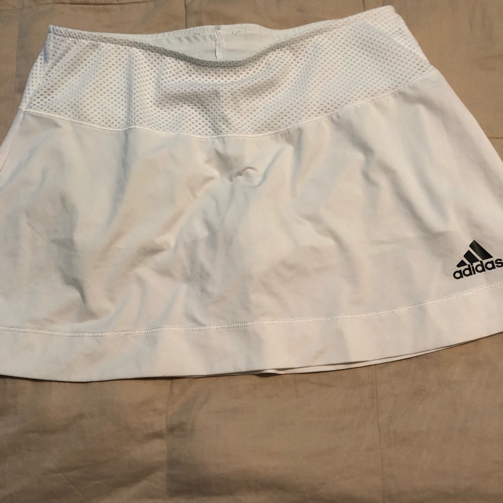White adidas tennis skirt
